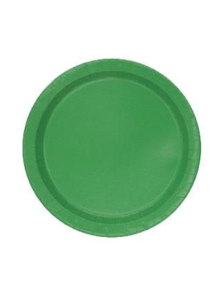 Emerald Green Paper Plates 17.5cm – 20pk 