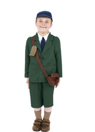 WWII Evacuee Boy - Green - Costume