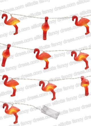 Tropical Flamingo LED String Lights - 10 Led Lights 1.65cm