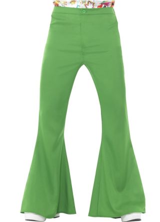 Flared Trousers – Men – Green 