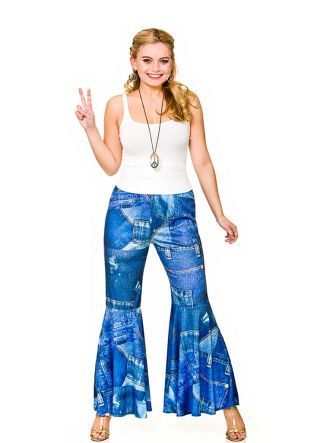 Blue Funky Hippie Flares