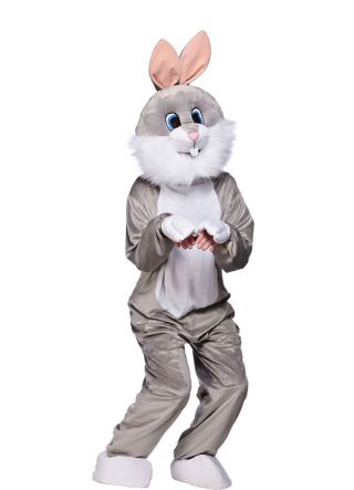 Grey Bunny Rabbit Mascot