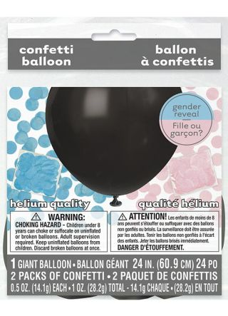 Gender Reveal – Giant Black Balloon 60.9cm
