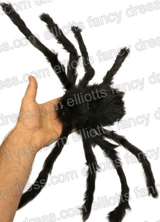 Giant Black Furry Spider 52cm