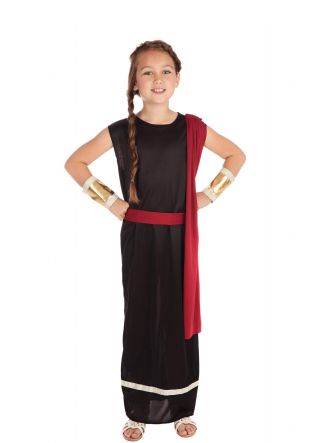 Roman Goddess Black Costume