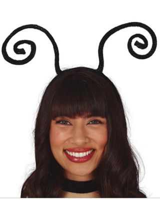Black Glitter Bug Antennae Headband