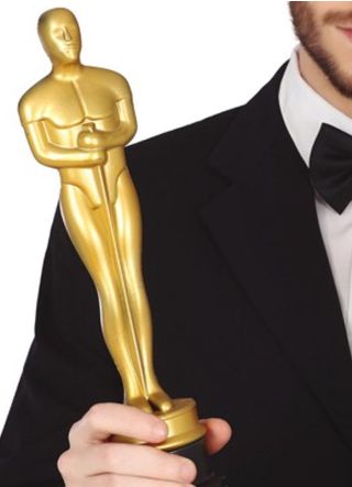Realistic Gold Oscar Trophy Award - 33cm