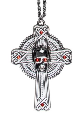 Gothic Skull and Cross Necklace