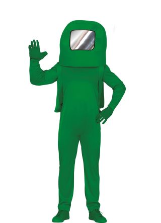 Green Killer Among Us Astronaut - Teen Costume