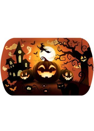 Halloween Pumpkin Patch Witch - Sturdy Rectangular Tray - 25cm x 39cm