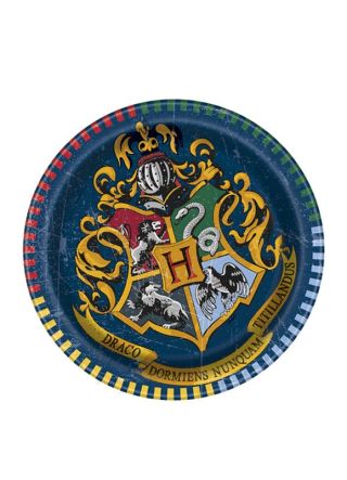 Harry Potter Hogwarts Paper Plates 17cm – 8pk     