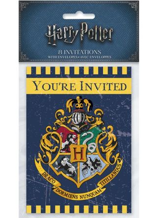 Harry Potter Hogwarts Party Invitation Cards – 8pk    