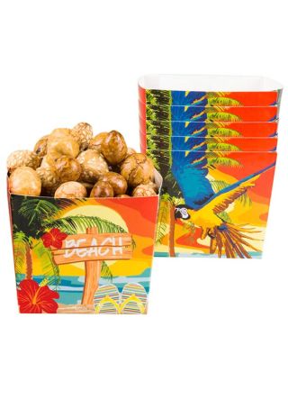 Hawaiian Beach Small Paper Bowls 40cl – 6pk