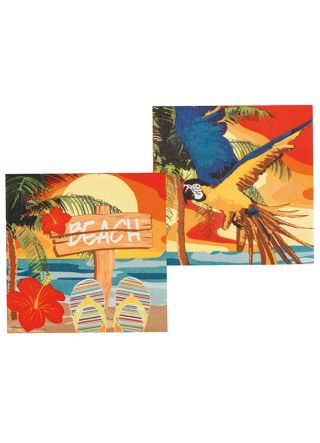 Hawaiian Beach Paper Napkins - 12pk