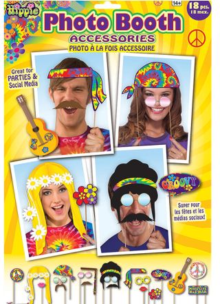 70's Hippie Photo Booth Props