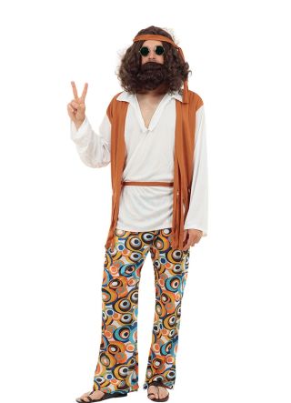 Hippie Brown Vest Costume