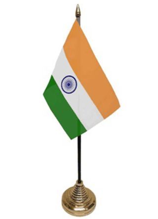 India Table Flag 6" x 4"