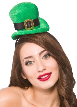 Mini Irish Top Hat on Headband