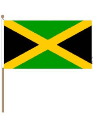 Jamaica Hand Flag 18" x 12"