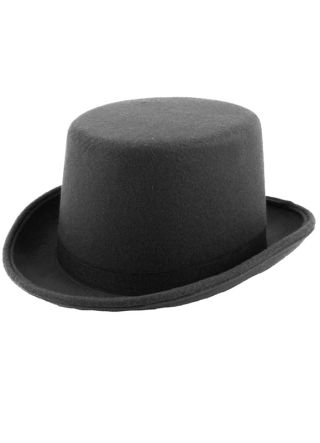 Black Felt Top Hat  - Kids Size