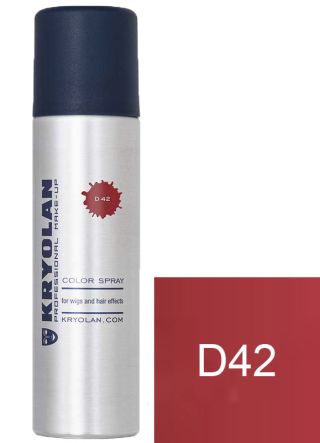 Kryolan Color Hair and Wig Spray - Dark Red D42