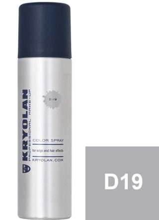 Kryolan Color Hair and Wig Spray – Grey D19