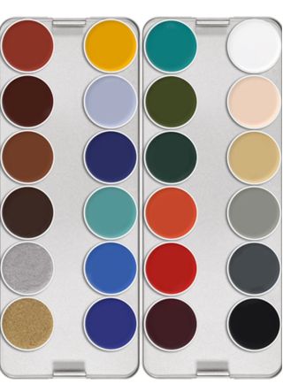Kryolan Supracolor Palette – 24 K Colours