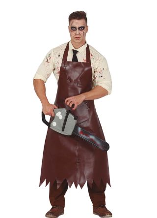 Leather Chainsaw Killer Costume 