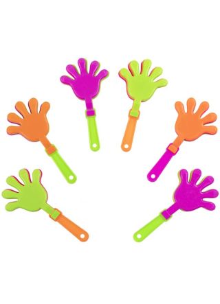 Mini Hand Clappers – 6pk – Party Bag Fillers 