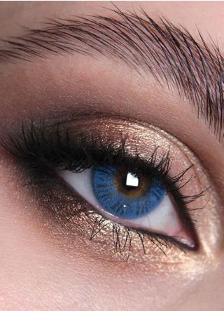 Misty Blue Coloured Contact Lenses - One Day Wear