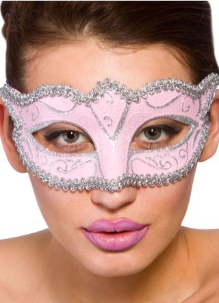 Calypso Eye Mask - Pink & Silver