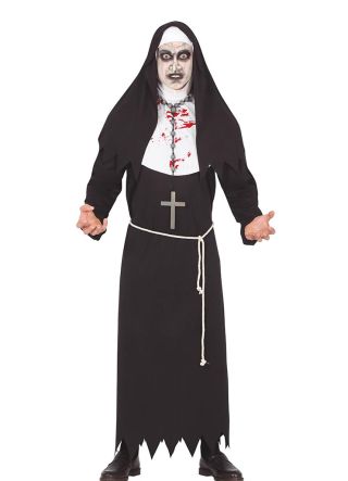 Bloody Evil Nun Costume Unisex