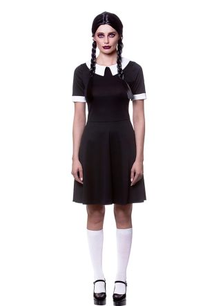 Wednesday Creepy Schoolgirl - Monster-Family – Ladies Costume