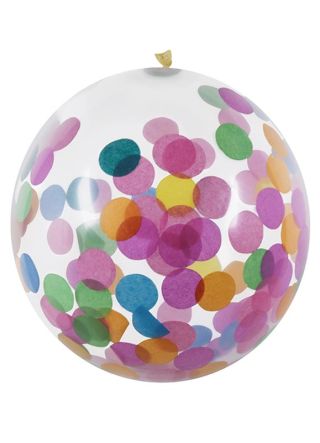 Air-fill Multi-Coloured Confetti Balloons 30cm – 5pk