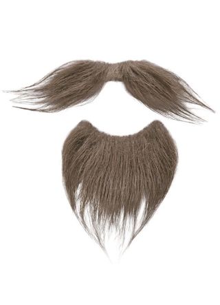 Musketeer Moustache & Beard (Brown)
