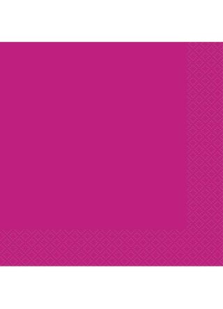 Neon Pink Paper Napkins 16cm – 20pk