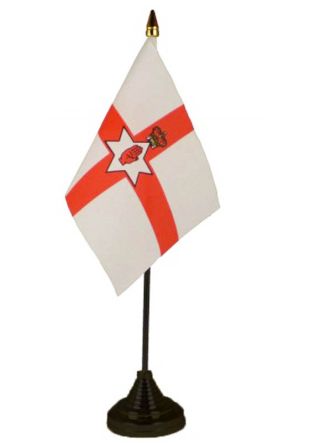 Red Hand of Ulster (Northern Ireland) Table Flag 6" x 4"