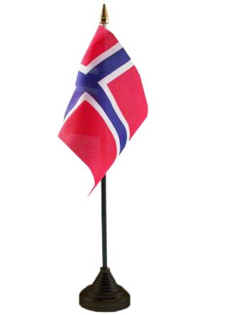 Norway Table Flag 6" x 4"