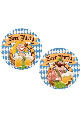 Oktoberfest Bavarian Coasters 10cm – 10pk   