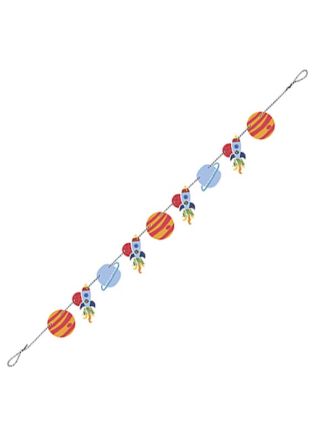 Outer Space Planets and Space Ships String Banner 152cm 