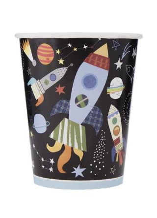 Outer Space Paper Cups 25cl – 8pk