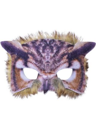 Owl Realistic Fur Mask 