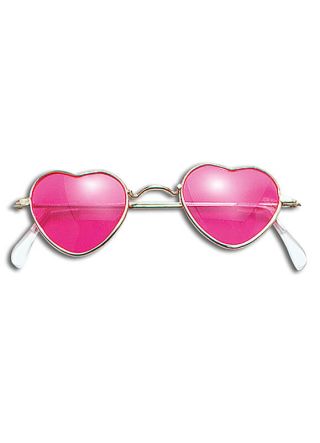 Glasses - Heart-Shaped Pink