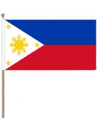 Philippines Hand Flag 18" x 12"