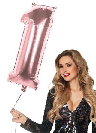 Rose Gold Foil Balloon Number 1 – Helium or Air-fill – 86cm