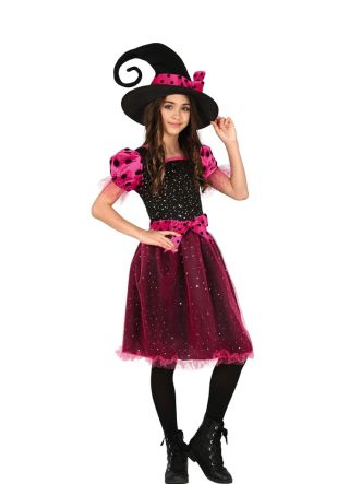 Pink Stary Witch Costume