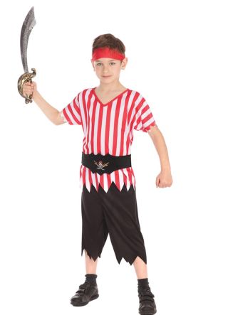 Pirate Boy (Striped Top) Costume 