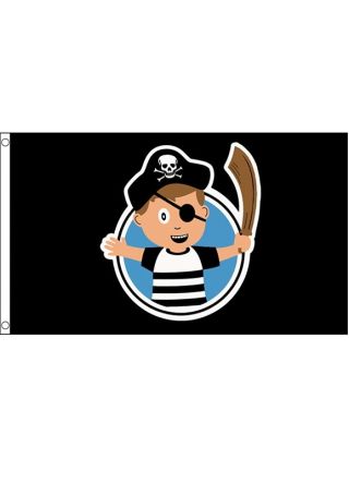 Pirate Party Boys Flag 5ftx3ft