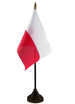 Poland Table Flag 6" x 4"