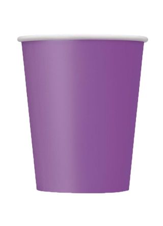 Pretty Purple Paper Cups 25cl – 14pk